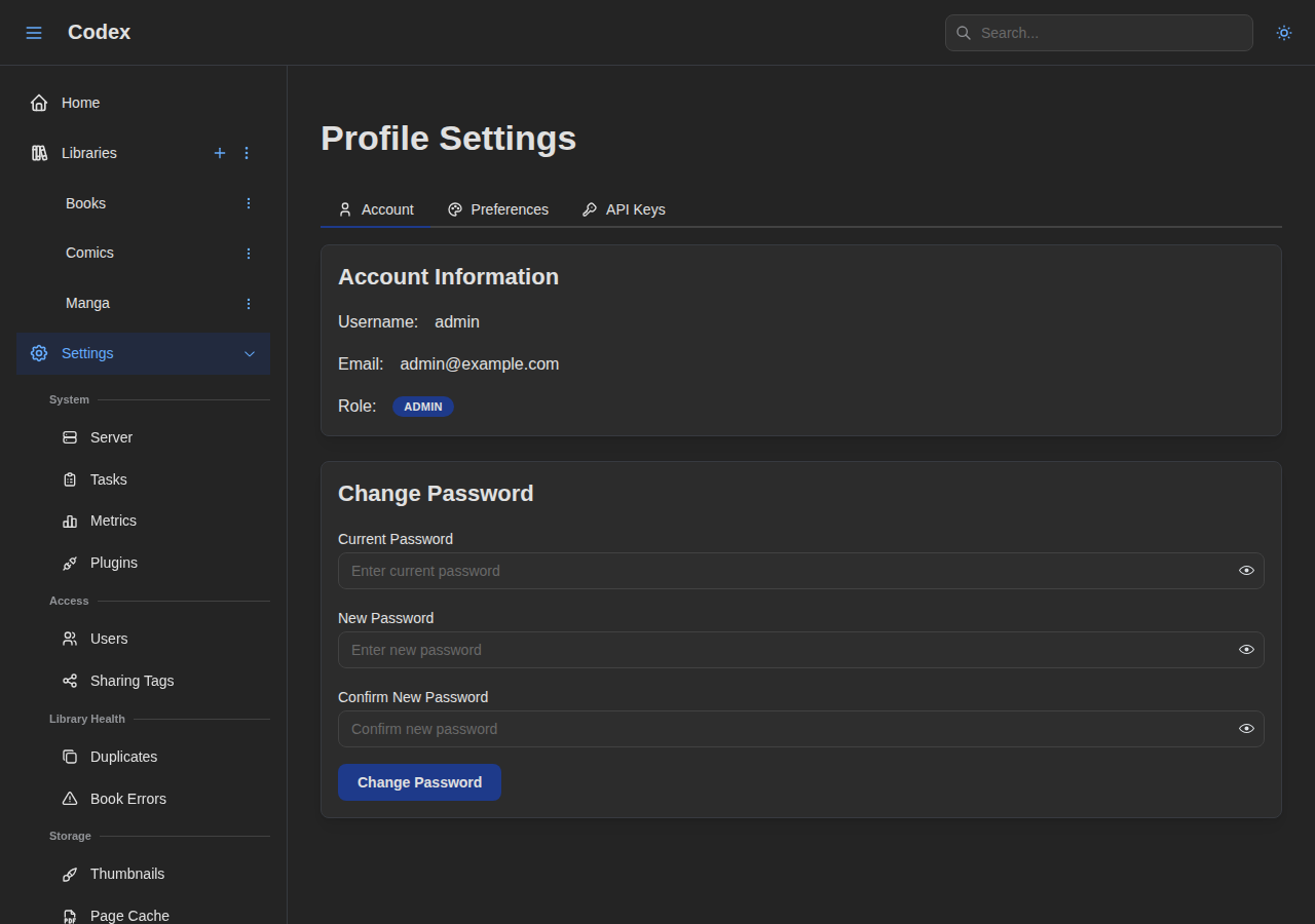 Profile - Account